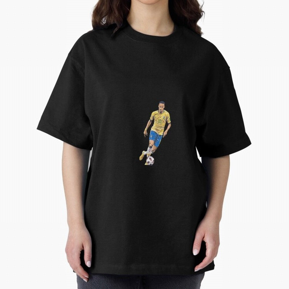 Brazilian Football Player Oversized T-Shirt Keep the Match Day Mood of FIFA World Cup 2026 Spirit, Filled with Portugal, Spain and Germany, Cristiano Ronaldo, Haaland and CR7, Game Day Rituals, Football Legends, Country Pride and the Road to the