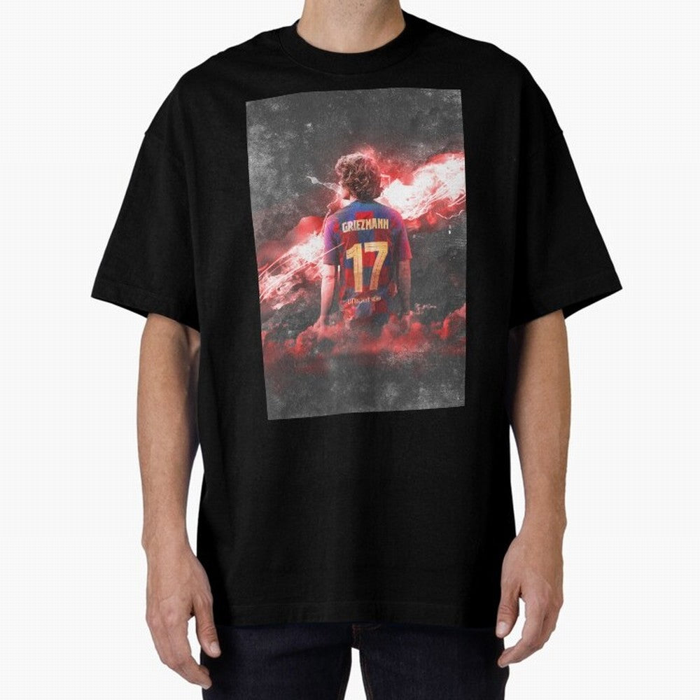 Barcelona Greizmann Classic T-Shirt Celebrate Soccer Greatness during FIFA World Cup 2026 Group Stage for Fans of Haaland and France and Portugal, Bringing Sports Nostalgia, International Competition, Famous Players and Unforgettable Victories;