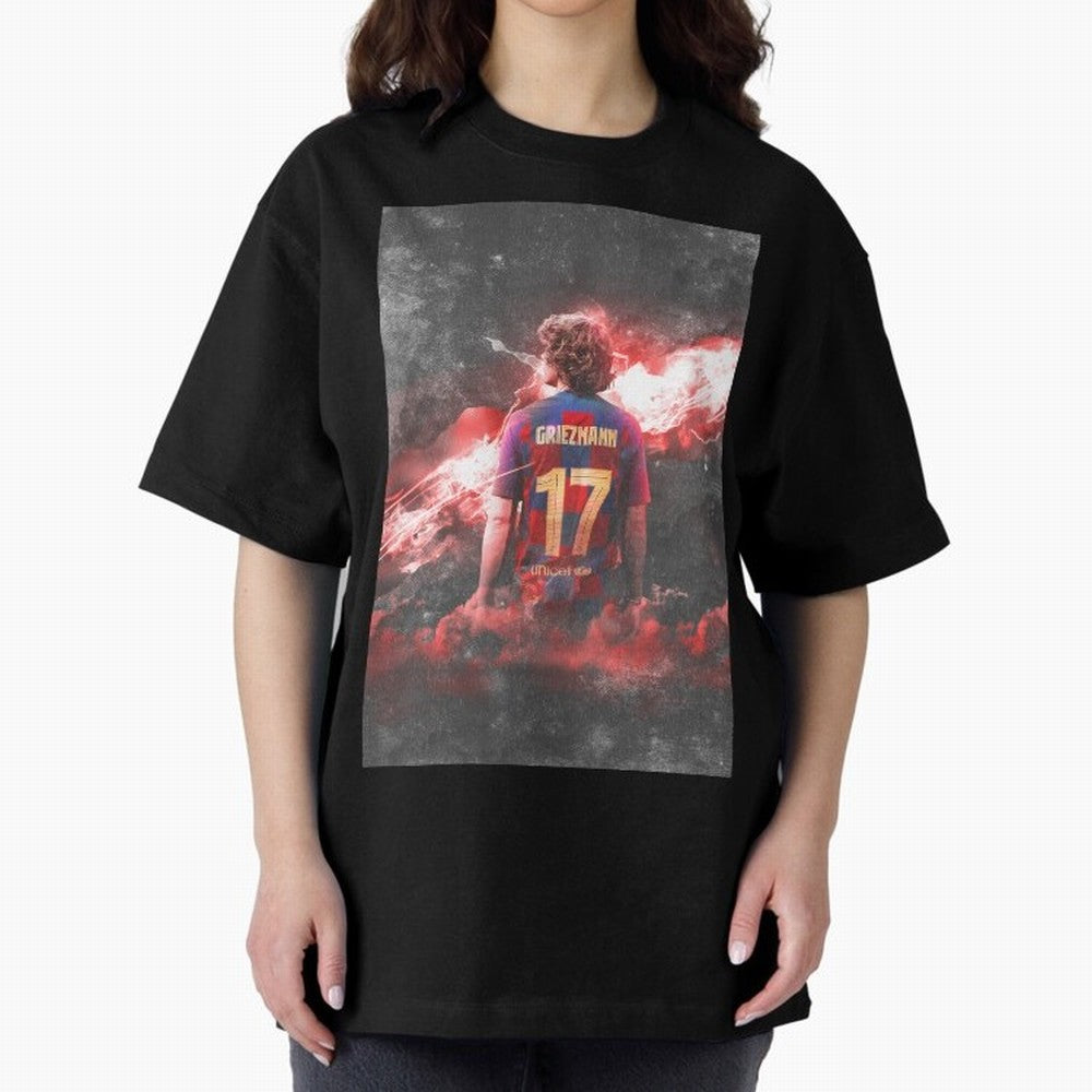 Barcelona Greizmann Classic T-Shirt Celebrate Soccer Greatness during FIFA World Cup 2026 Group Stage for Fans of Haaland and France and Portugal, Bringing Sports Nostalgia, International Competition, Famous Players and Unforgettable Victories;
