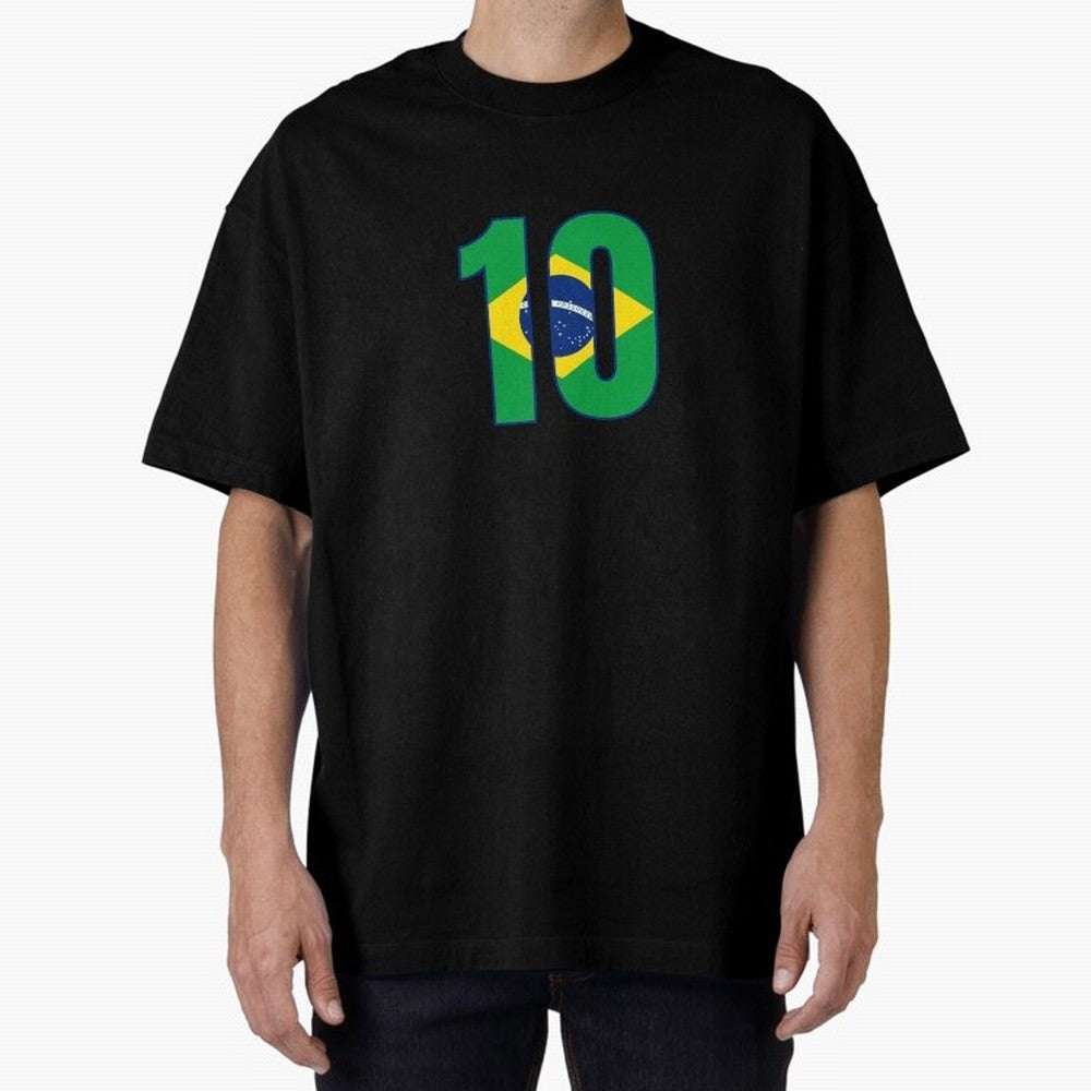 10 - Neymar JR - Brazil Flag Classic T-Shirt Carry FIFA World Cup 2026 USA Canada Mexico for Fans of Messi and Cristiano Ronaldo and Brazil, Bringing Worldwide Fan Energy, Dramatic Goals, Stadium Lights and Championship Celebrations; Made for Die