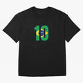 10 - Neymar JR - Brazil Flag Classic T-Shirt Carry FIFA World Cup 2026 USA Canada Mexico for Fans of Messi and Cristiano Ronaldo and Brazil, Bringing Worldwide Fan Energy, Dramatic Goals, Stadium Lights and Championship Celebrations; Made for Die