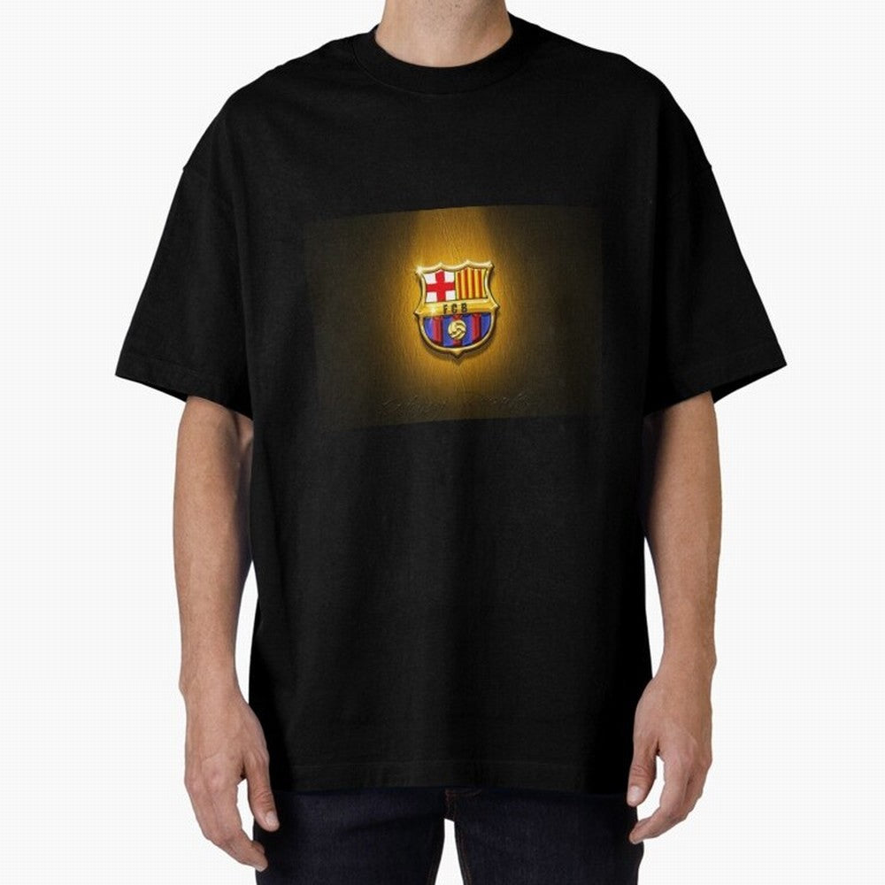 barcelona Oversized T-Shirt Bring Retro Soccer Energy to Global Football Passion for FIFA World Cup 2026 Group Stage, Inspired by Cristiano Ronaldo, Germany, Vintage Soccer Flavor, Modern Football Stars, National Flags and Final Night Emotion;