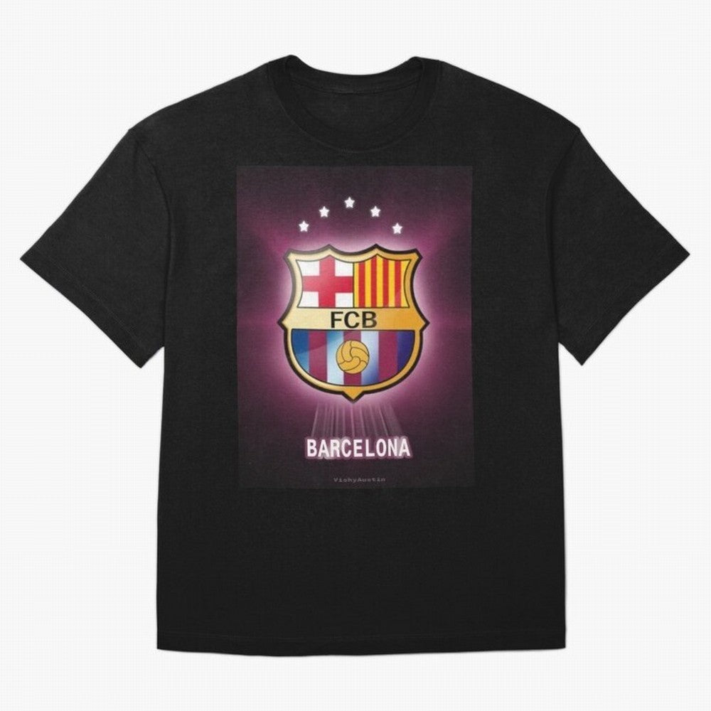 barcelona Oversized T-Shirt Follow Global Football Passion for FIFA World Cup 2026 Group Stage, Celebrating Cristiano Ronaldo, Haaland and CR7, Argentina, France and Brazil, Classic Soccer Heritage, Championship Pressure, Fan Loyalty and