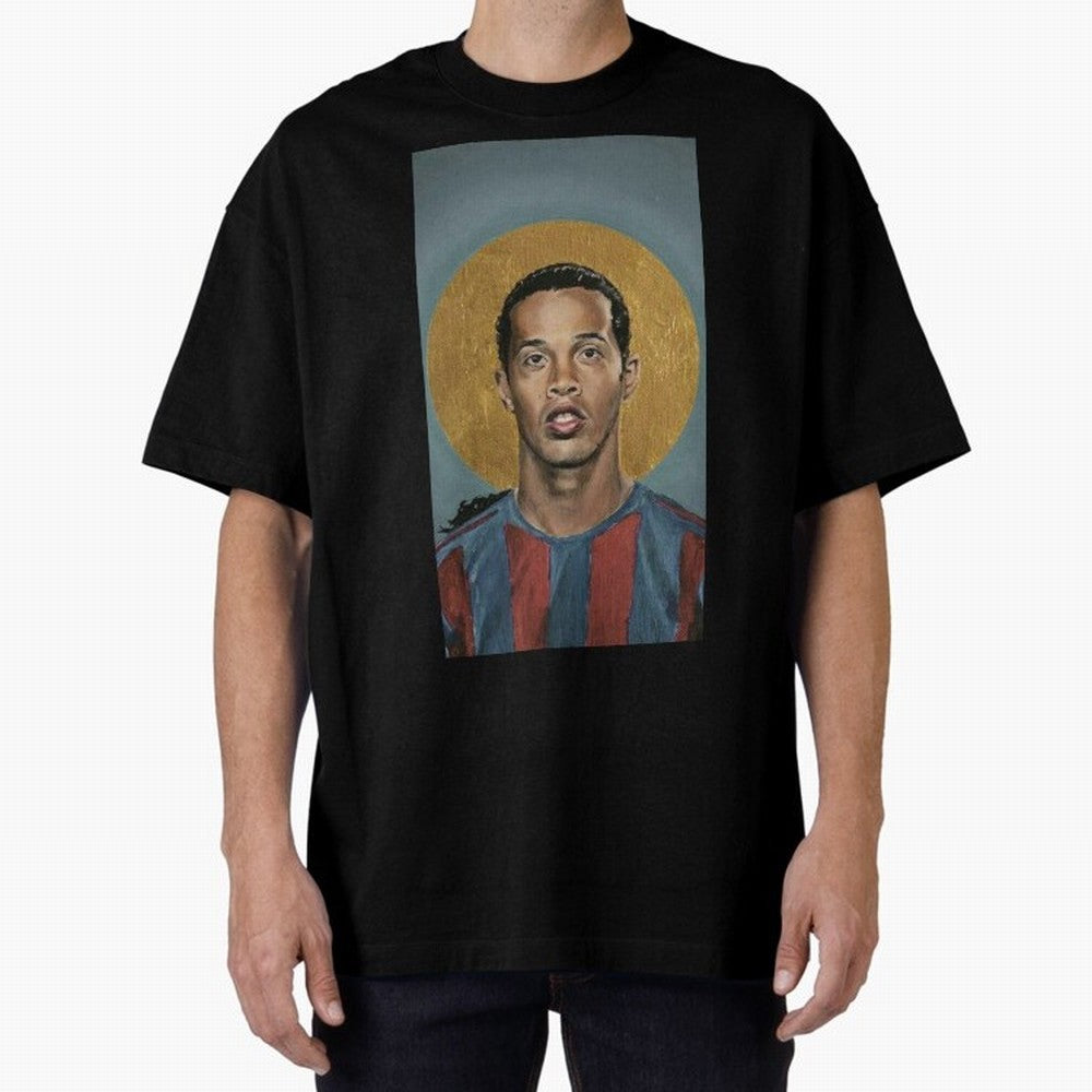 ronaldinho Oversized T-Shirt Mark the FIFA World Cup 2026 Group Stage Journey through Cristiano Ronaldo, Haaland and CR7 Highlights, Brazil, Portugal and Argentina Pride, Vintage Soccer Flavor, Modern Football Stars, National Flags and Final Night