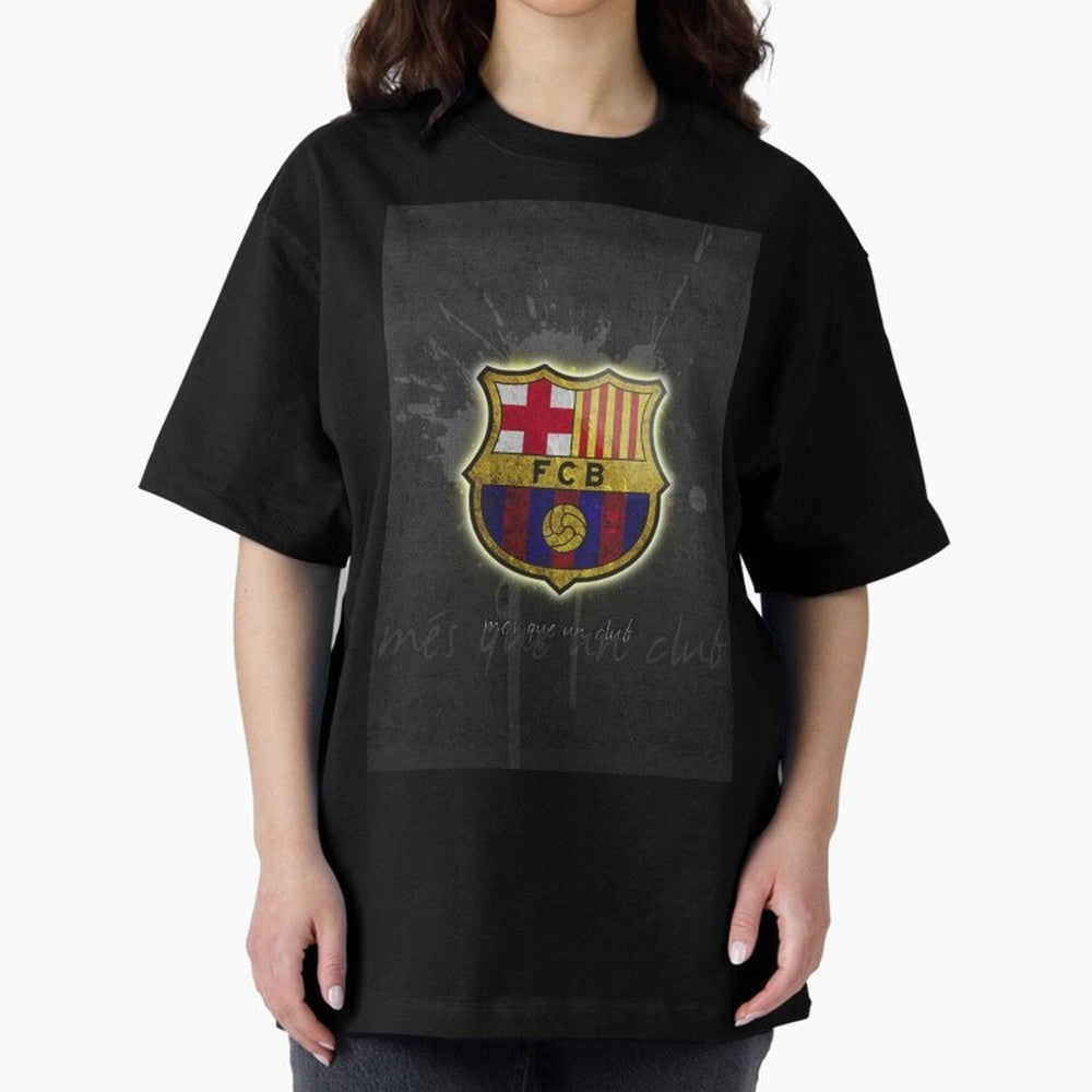 barcelona Oversized T-Shirt Feel the Roar of the FIFA World Cup 2026 USA Canada Mexico Journey through Messi Highlights, Argentina and Brazil Pride, Stadium Memories, Football Loyalty, International Chants and Championship Tradition; Built for