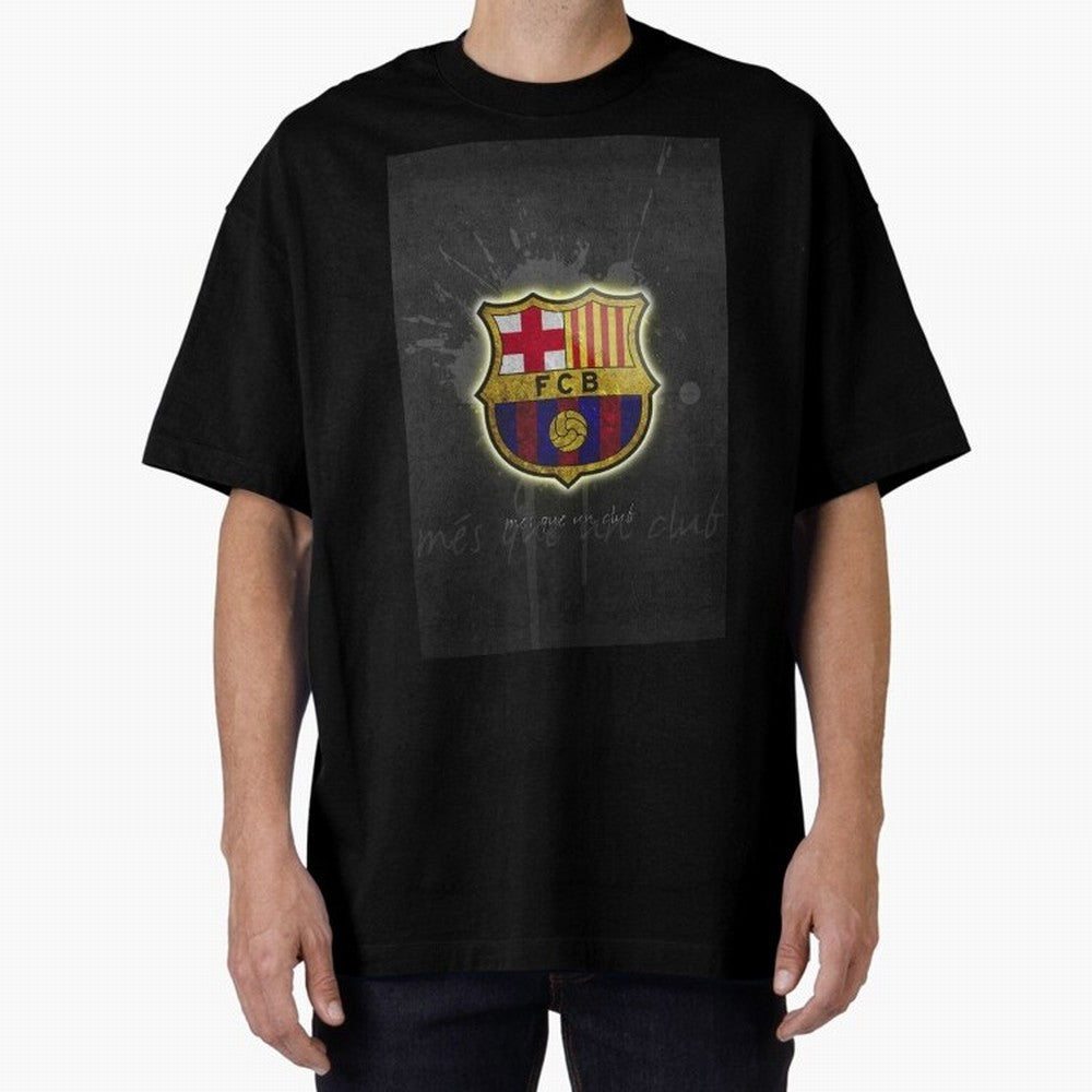 barcelona Oversized T-Shirt Feel the Roar of the FIFA World Cup 2026 USA Canada Mexico Journey through Messi Highlights, Argentina and Brazil Pride, Stadium Memories, Football Loyalty, International Chants and Championship Tradition; Built for