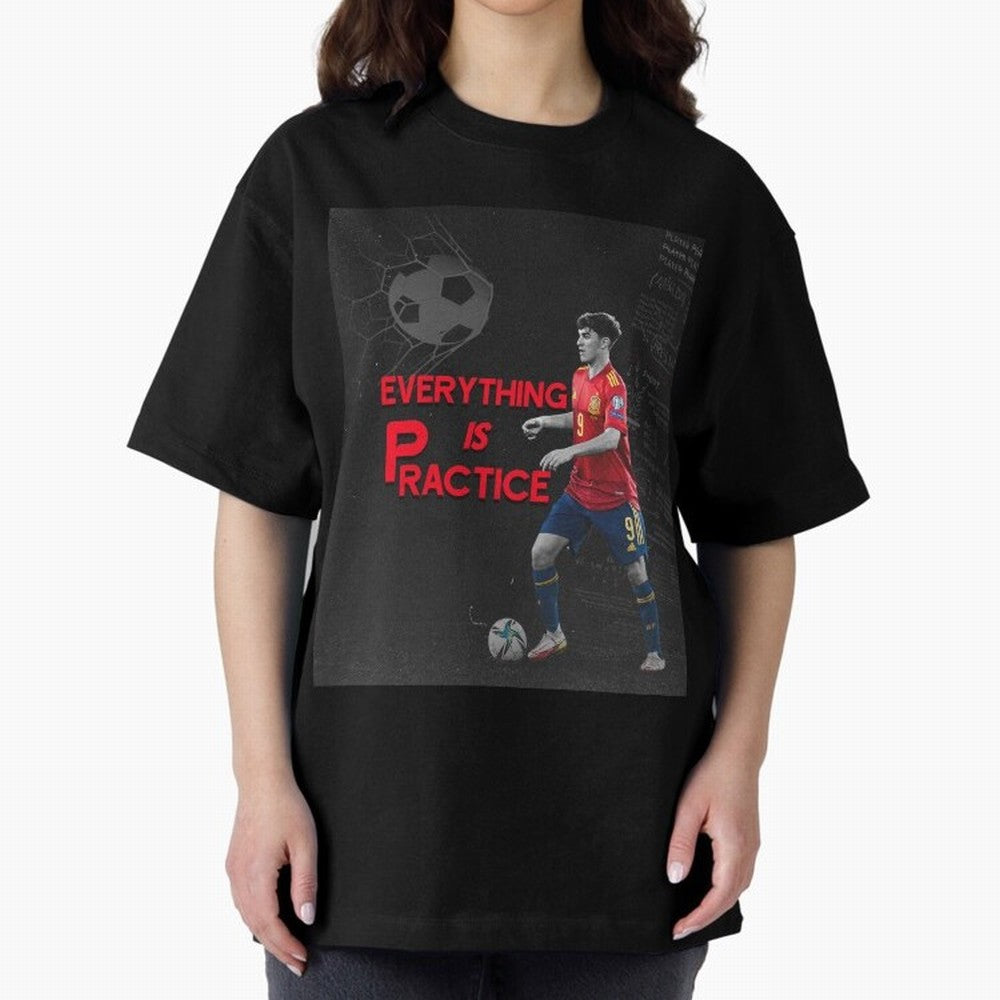 Pablo Gavi Oversized T-Shirt Feel Global Football Passion for FIFA World Cup 2026, Inspired by Cristiano Ronaldo, Portugal, Spain and Germany, Retro Football Energy, Iconic Rivalries, Trophy Chase Drama and Stadium Atmosphere; Perfect for People