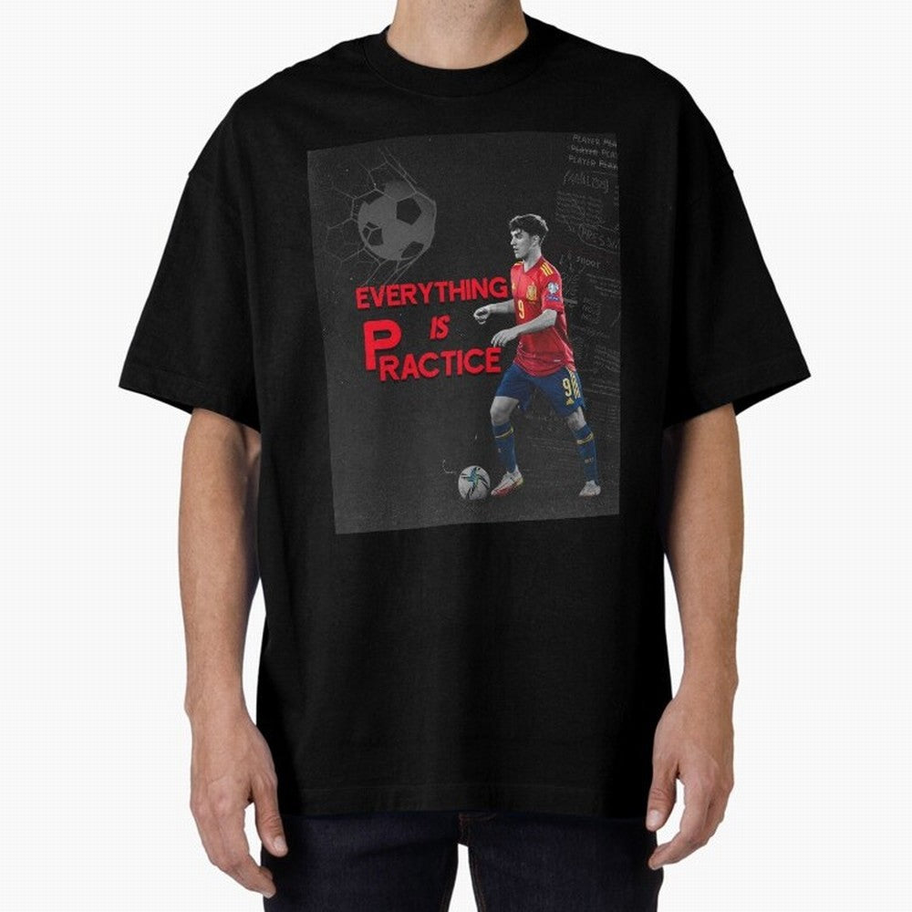 Pablo Gavi Oversized T-Shirt Feel Global Football Passion for FIFA World Cup 2026, Inspired by Cristiano Ronaldo, Portugal, Spain and Germany, Retro Football Energy, Iconic Rivalries, Trophy Chase Drama and Stadium Atmosphere; Perfect for People