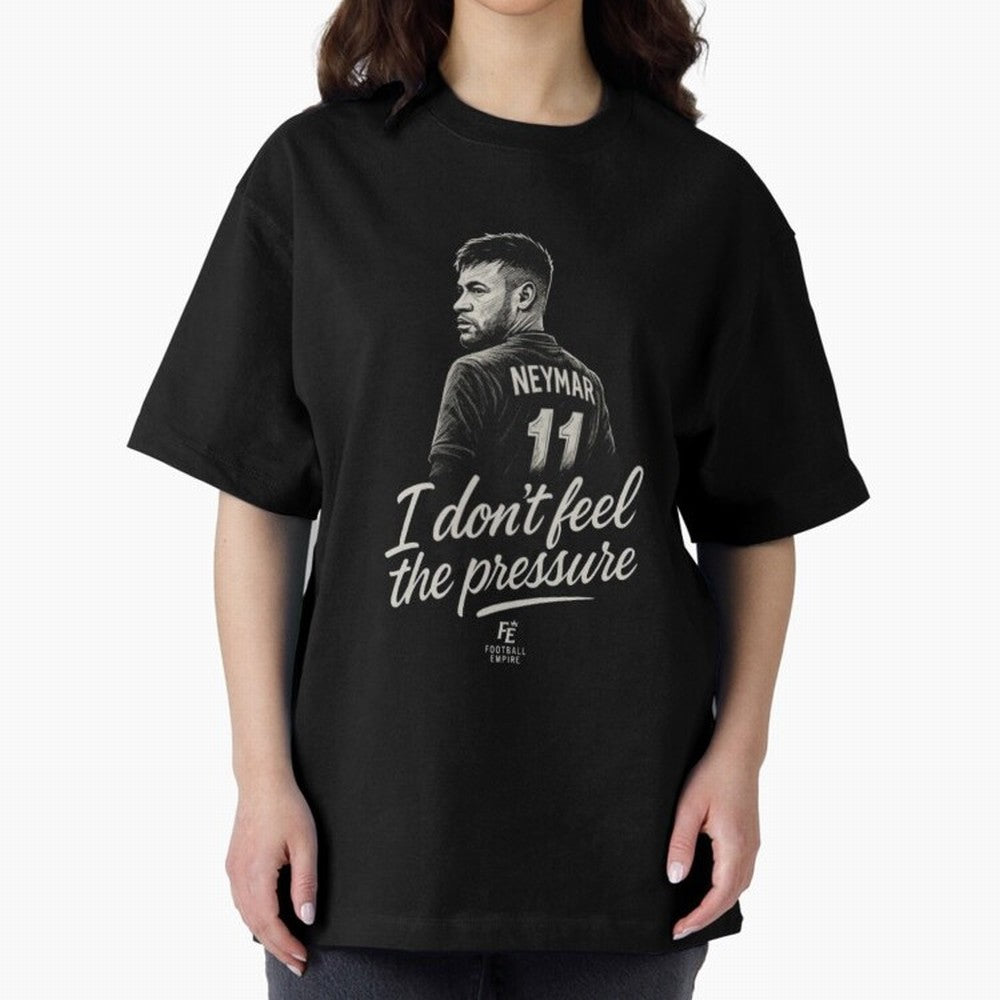 I Don¡¯t Feel The Pressure ¨C Neymar Inspired Street Football Art | Football Empire Classic T-Shirt Stand Out with Spirit from Match Day Hype around FIFA World Cup 2026, Mbappe and Neymar, Argentina and Brazil, Football Festival Excitement, Trophy