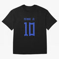 Neymar Jr Brazil White Jersey 2023 Oversized T-Shirt Join Supporters Worldwide for Global Football Passion for FIFA World Cup 2026 Group Stage, Connected to Messi and Cristiano Ronaldo, Brazil, Championship Spirit, Famous Goals, Roaring Crowds and