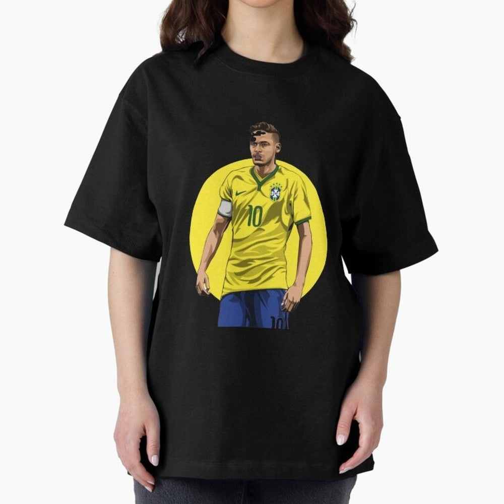 Neymar Jr. Magic: Exclusive Sticker Collection Classic T-Shirt Embrace Global Football Passion for FIFA World Cup 2026 Group Stage, with Haaland, France and Portugal, Vintage Soccer Flavor, Modern Football Stars, National Flags and Final Night