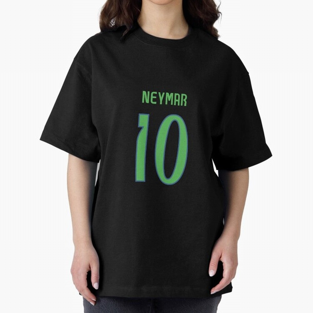 Neymar Jr Brazil Home Jersey 2024 Classic T-Shirt Carry Global Football Passion for FIFA World Cup 2026, Celebrating CR7 and Messi, France and Portugal, Vintage Soccer Flavor, Modern Football Stars, National Flags and Final Night Emotion; Made for