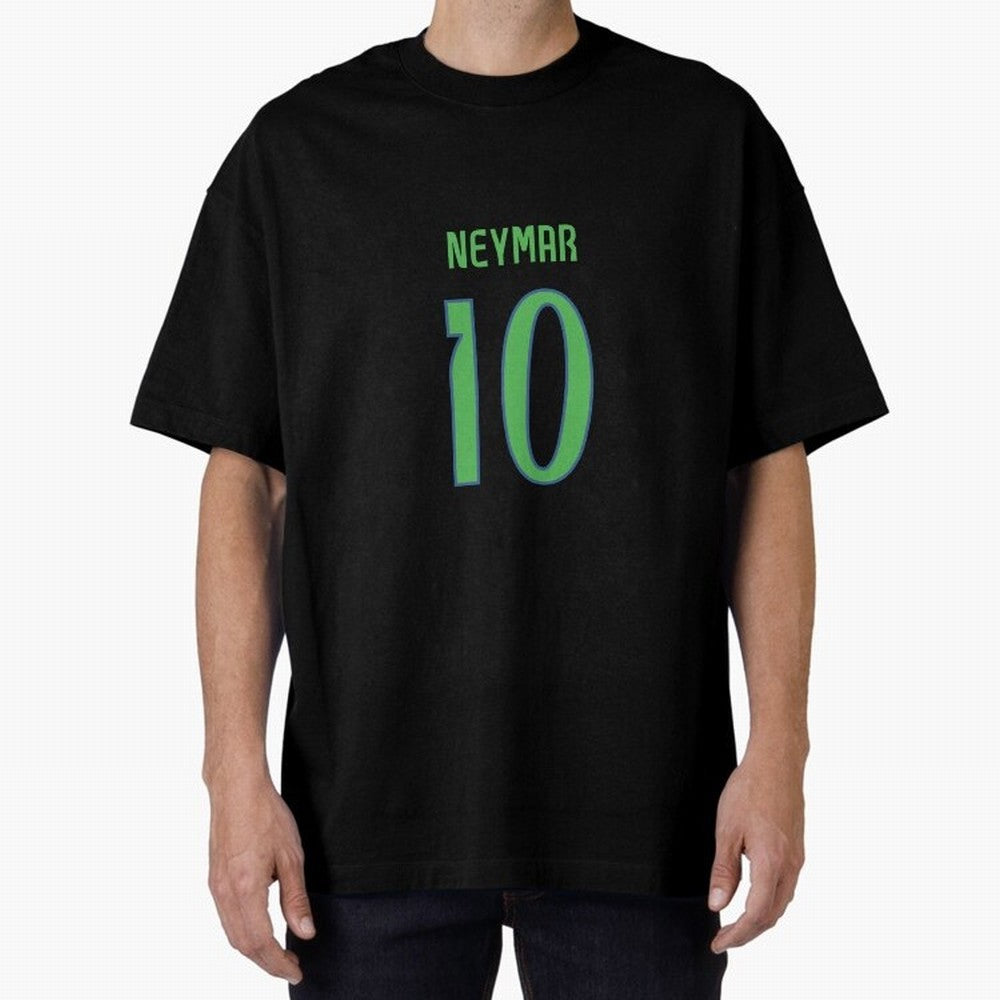 Neymar Jr Brazil Home Jersey 2024 Classic T-Shirt Carry Global Football Passion for FIFA World Cup 2026, Celebrating CR7 and Messi, France and Portugal, Vintage Soccer Flavor, Modern Football Stars, National Flags and Final Night Emotion; Made for