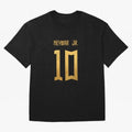 Copy of Neymar Jr Brazil Jersey 2023 Oversized T-Shirt Support the Legends of FIFA World Cup 2026 Group Stage Centered on Haaland and Mbappe, England, France and Netherlands Energy, Championship Spirit, Famous Goals, Roaring Crowds and
