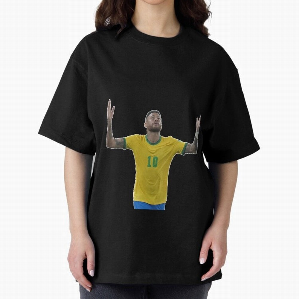 Neymar Jr. - Football Superstar Oversized T-Shirt Remember the FIFA World Cup 2026 Journey through Messi, Neymar and Mbappe Highlights, Netherlands Pride, Retro Football Energy, Iconic Rivalries, Trophy Chase Drama and Stadium Atmosphere; Made for