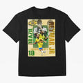 Neymar Jr Brazil World Cup Poster, Soccer Football Wall Art Print Decor Premium T-Shirt Turn Football Passion into FIFA World Cup 2026 USA Canada Mexico for Fans of Messi, CR7 and Mbappe and France and Portugal, Bringing Championship Spirit, Famous
