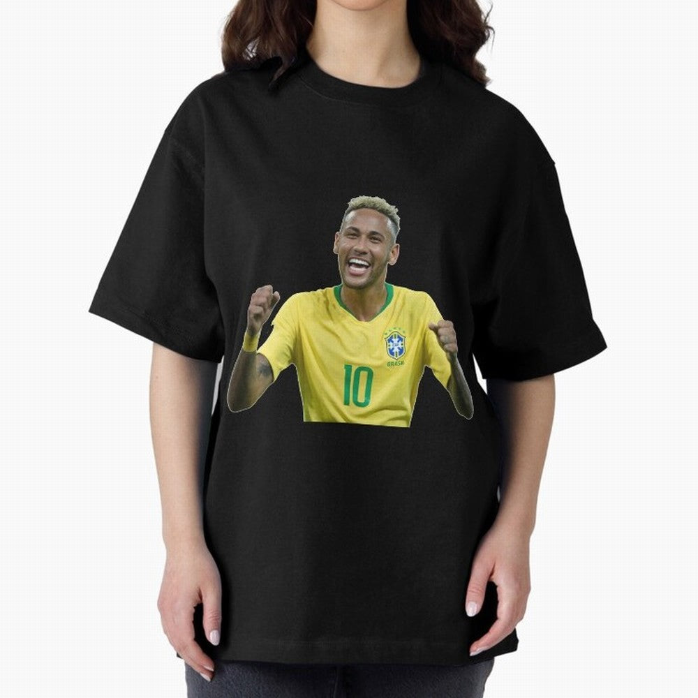 Neymar JR Cheering Premium T-Shirt Wear the Spirit of Global Football Passion for FIFA World Cup 2026 USA Canada Mexico, Celebrating Messi, Neymar and Mbappe, Brazil, Sports Nostalgia, International Competition, Famous Players and Unforgettable