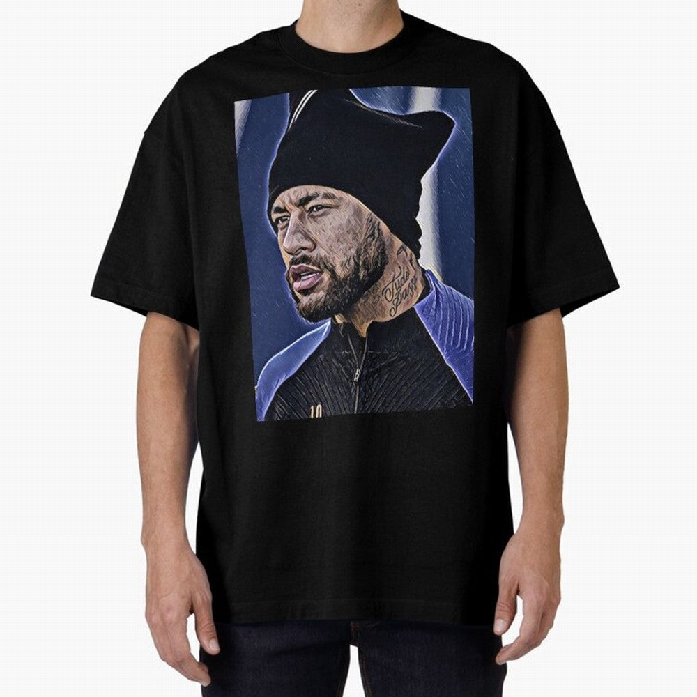 Neymar All Time Greatest Footballer Oversized T-Shirt Show Passion for the Stars of Global Football Passion for FIFA World Cup 2026, Built around CR7 and Messi, France, Football Passion, Legendary Performances, Festival Vibes and Supporter