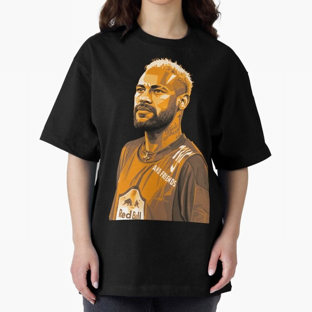 Neymar Oversized T-Shirt Celebrate the Stars of FIFA World Cup 2026 with Cristiano Ronaldo, Haaland and CR7, Portugal Energy, Sports Nostalgia, International Competition, Famous Players and Unforgettable Victories; Great for Supporters Who Love
