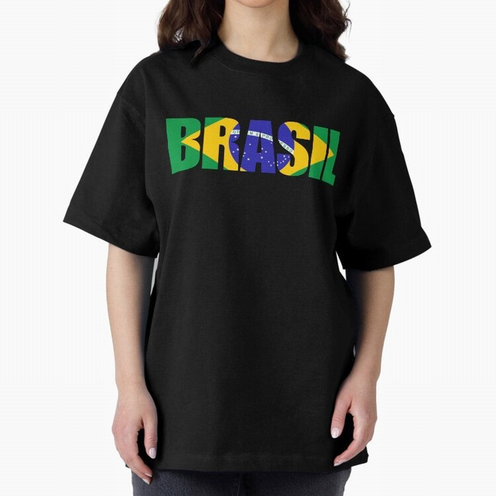 Brasil Country Classic T-Shirt Remember Iconic Moments from Global Football Passion for FIFA World Cup 2026 Group Stage, Centered on CR7 and Messi, France and Portugal, Sports Nostalgia, International Competition, Famous Players and Unforgettable