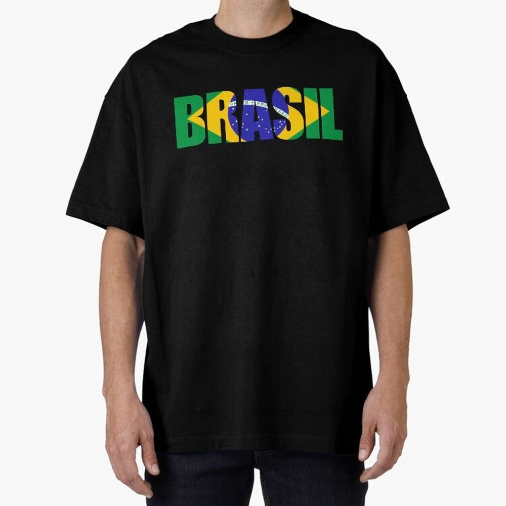 Brasil Country Classic T-Shirt Remember Iconic Moments from Global Football Passion for FIFA World Cup 2026 Group Stage, Centered on CR7 and Messi, France and Portugal, Sports Nostalgia, International Competition, Famous Players and Unforgettable