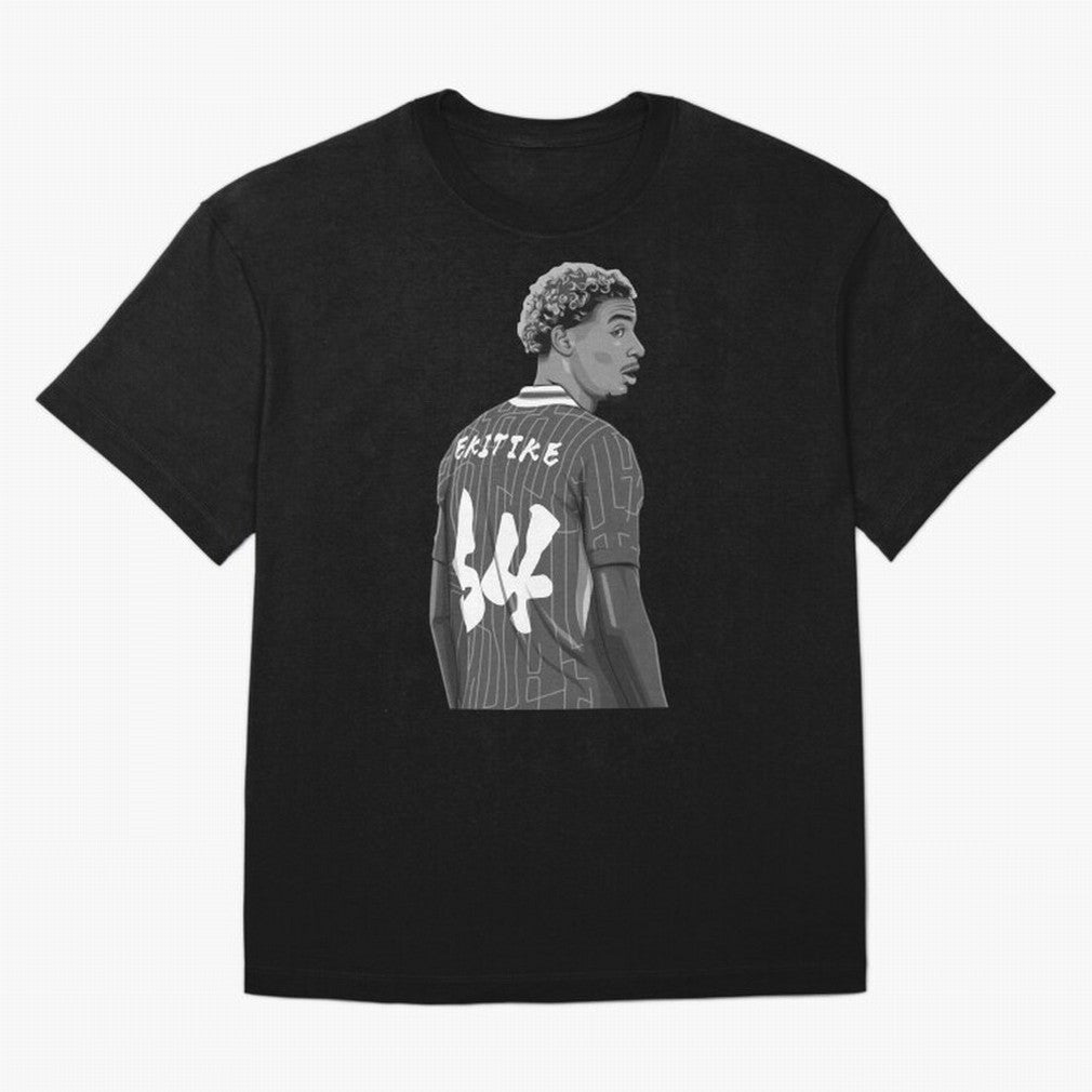 Hugo Ekitike Black and White Version Classic T-Shirt Keep Football History Alive during FIFA World Cup 2026 for Fans of Mbappe and France and Portugal, Bringing Football Passion, Legendary Performances, Festival Vibes and Supporter Community; Made