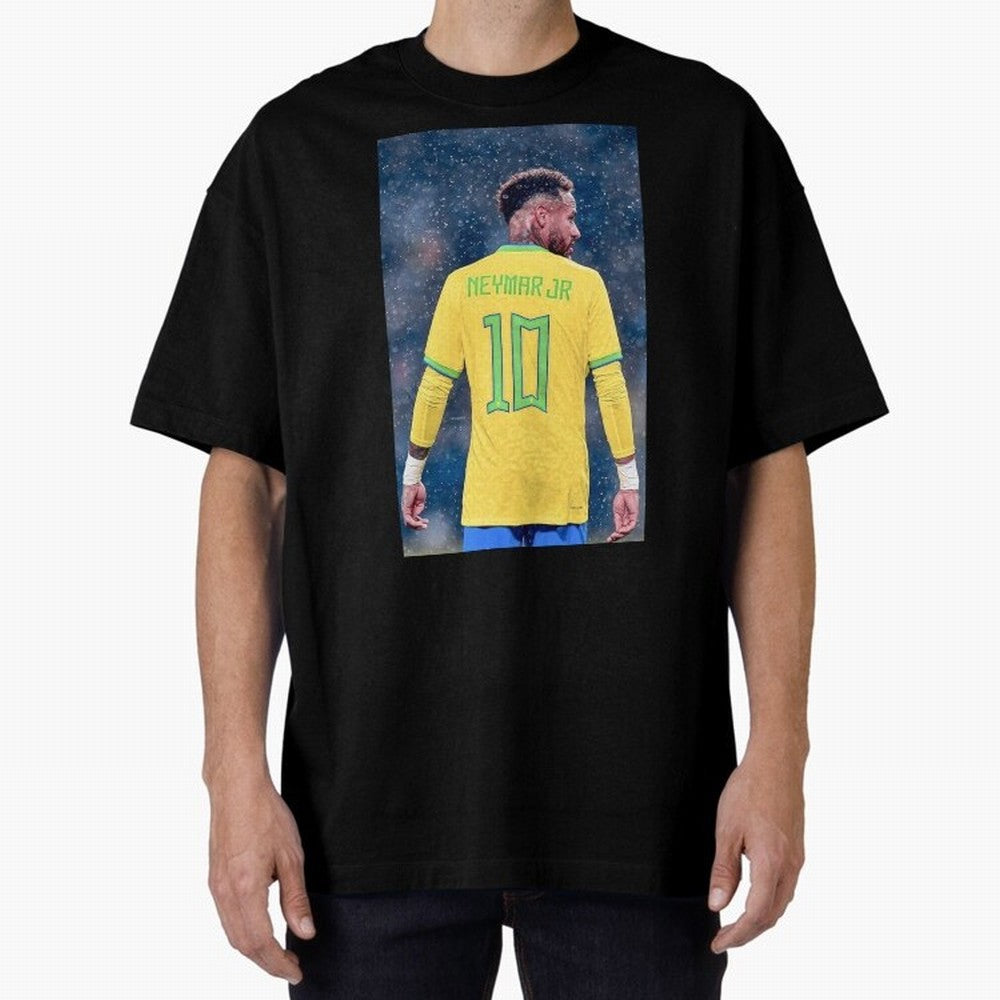 Neymar 10 Brasil world cup 2022 Oversized T-Shirt Celebrate National Team Dreams in FIFA World Cup 2026 USA Canada Mexico for Fans of Neymar and England, Bringing Goal Celebration Energy, Supporter Heritage, Football Icons and Worldwide Tournament