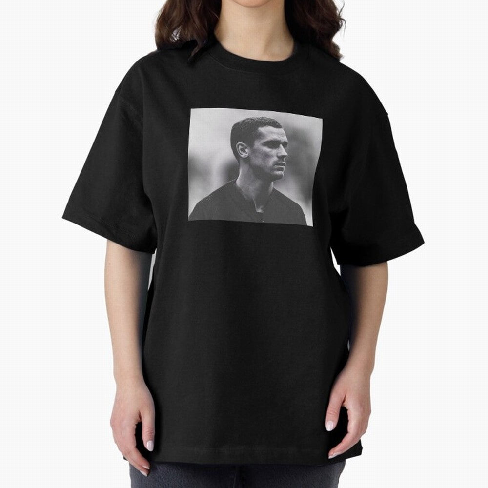 Antoine Griezmann Oversized T-Shirt Celebrate Supporters United by FIFA World Cup 2026 USA Canada Mexico Spirit, Filled with Brazil, Portugal and Argentina, Mbappe, Supporter Pride, Iconic Celebrations, Legendary Names and Global Match Day Energy;