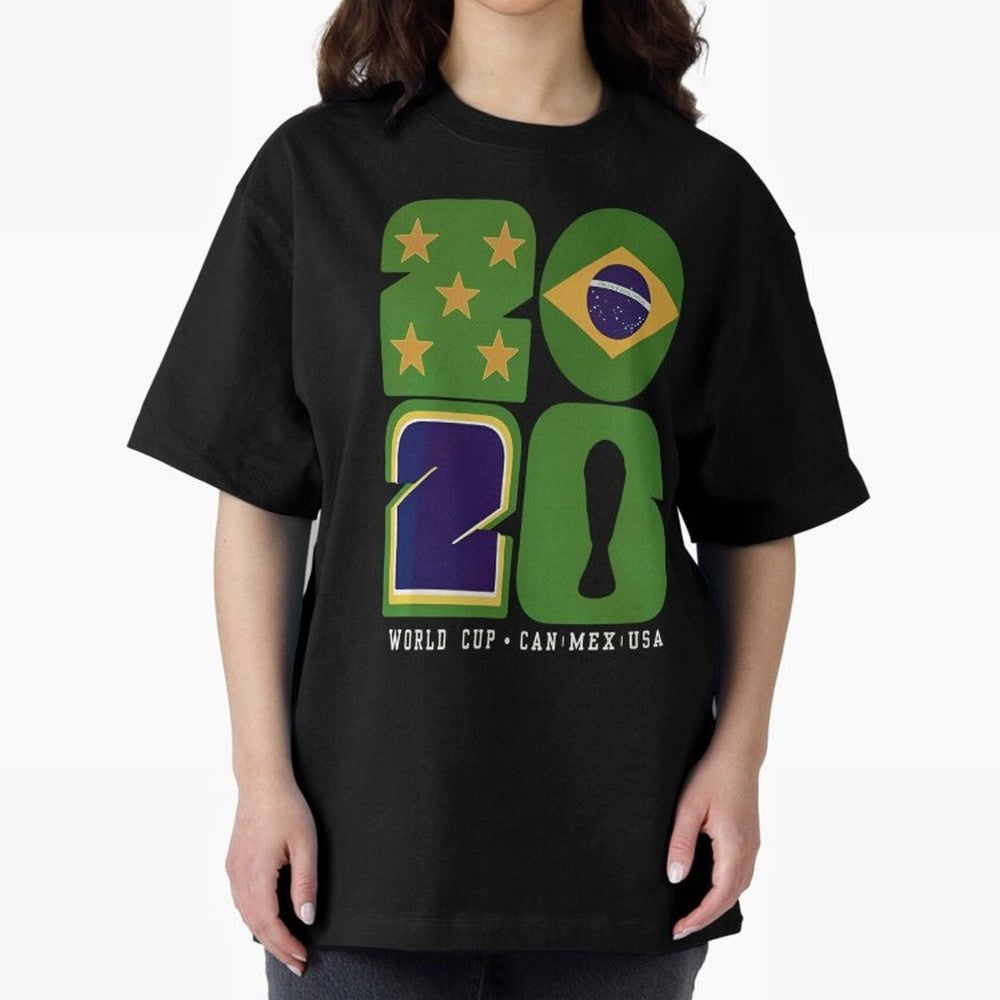 Brazil Football World Cup 2026 - Can Mex Usa Typography Essential T-Shirt Cheer for FIFA World Cup 2026 Group Stage Spirit, Inspired by Argentina, France and Brazil, Haaland and Mbappe, Classic Soccer Heritage, Championship Pressure, Fan Loyalty