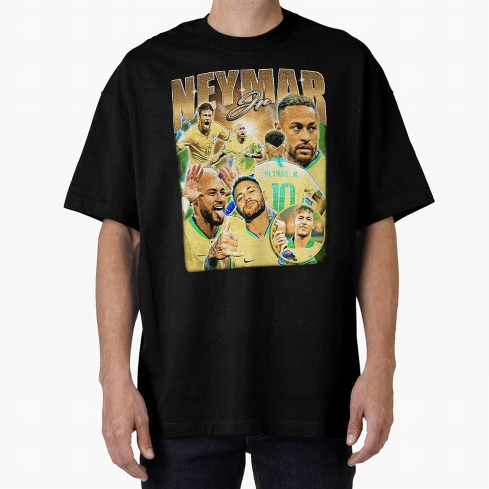 The Best Neymar 10 Vintage 90s Vintage Bootleg Style Oversized T-Shirt Bring Match Day Fire to FIFA World Cup 2026 USA Canada Mexico Filled with CR7 and Messi, Portugal Energy, Stadium Memories, Football Loyalty, International Chants and