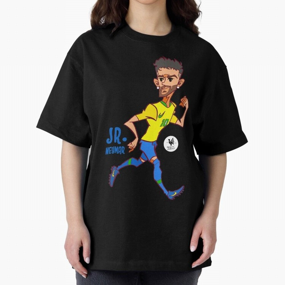 Neymar Oversized T-Shirt Make Your Look Match Match Day Hype around FIFA World Cup 2026, CR7, Netherlands, Game Day Rituals, Football Legends, Country Pride and the Road to the Final; Ideal for Football Dads, Football Moms, Friends, Collectors and