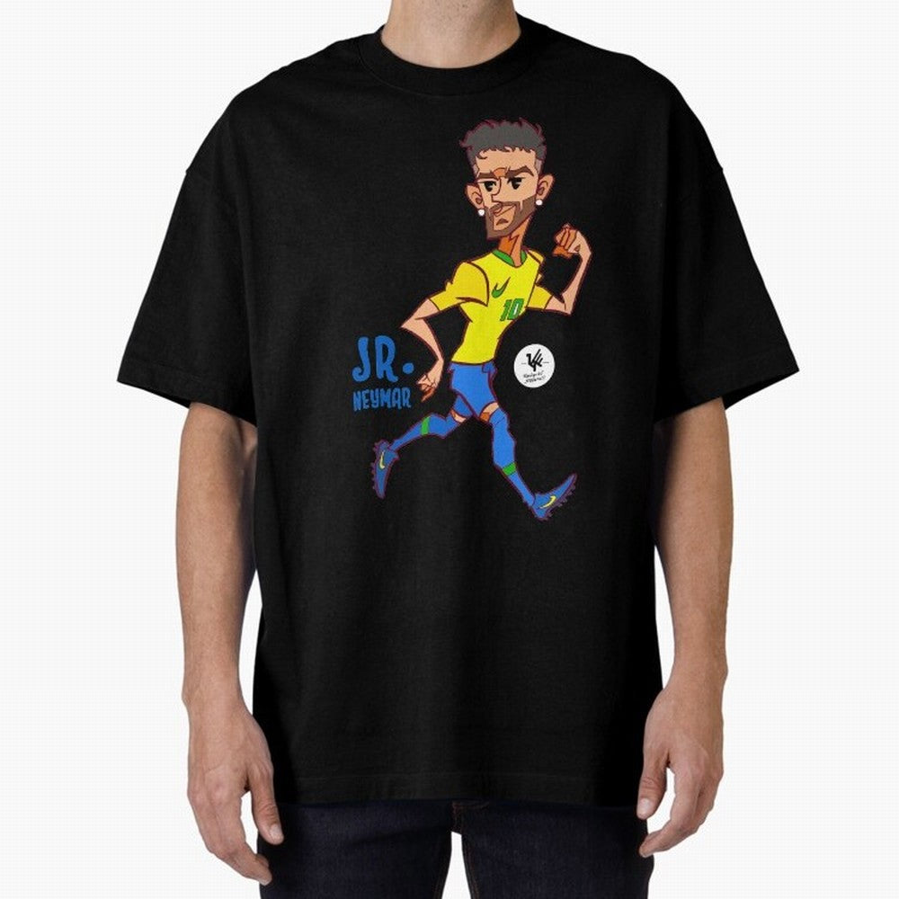 Neymar Oversized T-Shirt Make Your Look Match Match Day Hype around FIFA World Cup 2026, CR7, Netherlands, Game Day Rituals, Football Legends, Country Pride and the Road to the Final; Ideal for Football Dads, Football Moms, Friends, Collectors and