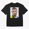 Neymar Oversized T-Shirt Capture Stadium Memories from Match Day Hype around FIFA World Cup 2026 Group Stage, Neymar, Haaland and Cristiano Ronaldo, England, Vintage Soccer Flavor, Modern Football Stars, National Flags and Final Night Emotion;