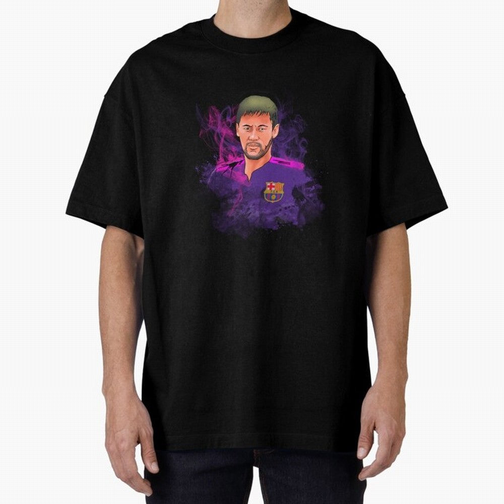 Neymar Oversized T-Shirt Make Every Match About Match Day Hype around FIFA World Cup 2026, CR7 and Messi, England and Germany, Match Day Excitement, Supporter Culture, Golden Goals and Global Football Passion; Great for Watch Parties, Sports Bars,
