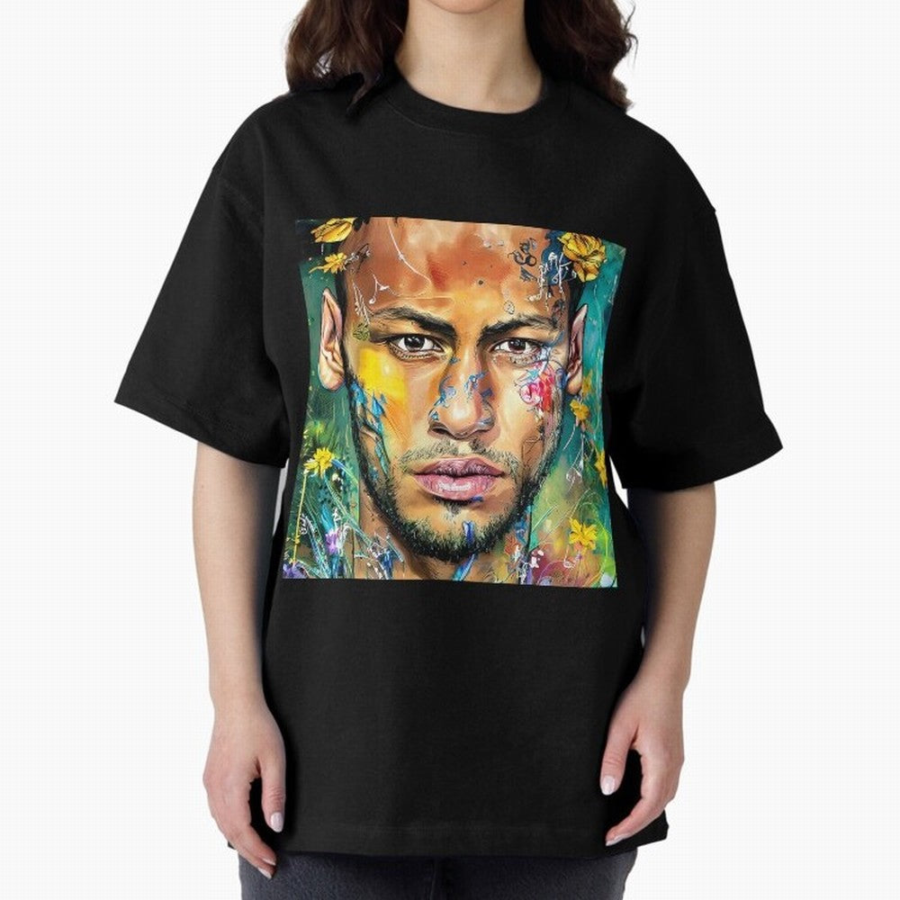 Neymar Oversized T-Shirt Stand with FIFA World Cup 2026 Group Stage for Fans of Messi, Neymar and Mbappe and Brazil, Bringing Supporter Pride, Iconic Celebrations, Legendary Names and Global Match Day Energy; Made for Collectors Who Enjoy Iconic