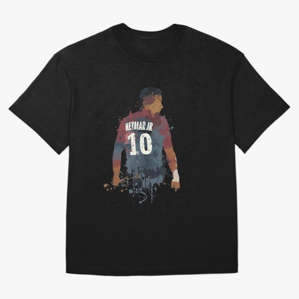 Neymar Brazilian Legend Art Oversized T-Shirt Celebrate Fan Culture around Global Football Passion for FIFA World Cup 2026, Made for Haaland and Mbappe, Netherlands, Supporter Pride, Iconic Celebrations, Legendary Names and Global Match Day Energy;