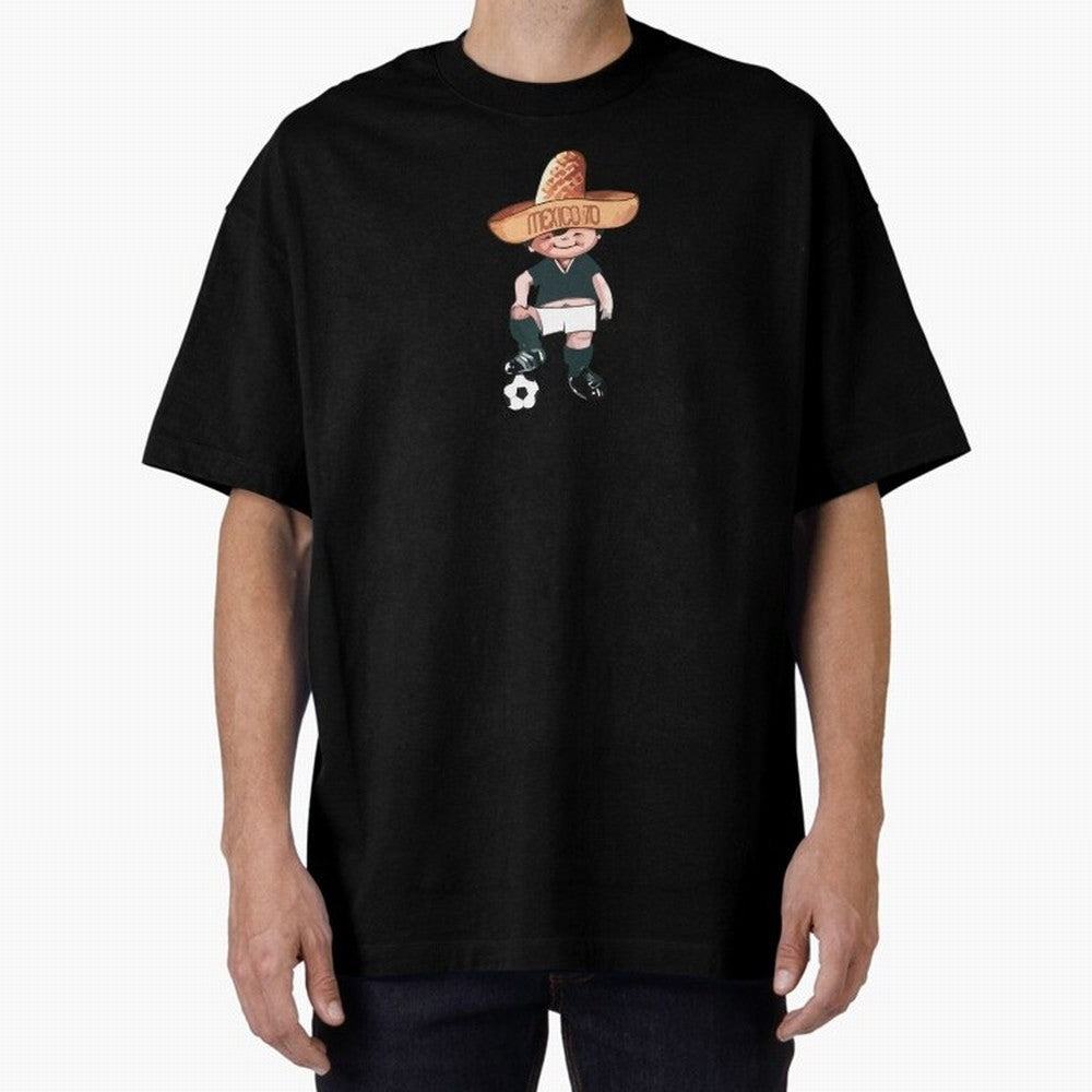 Classic Soccer Retro Mexico 1970 Oversized T-Shirt Discover Match Day Hype around FIFA World Cup 2026 USA Canada Mexico, Messi, Neymar and Mbappe, Netherlands, Vintage Soccer Flavor, Modern Football Stars, National Flags and Final Night Emotion;