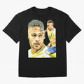 Neymar Futbol Oversized T-Shirt Celebrate Classic Football Spirit in Global Football Passion for FIFA World Cup 2026 USA Canada Mexico, Centered on Messi, Neymar and Mbappe, Portugal, Spain and Germany, Championship Spirit, Famous Goals, Roaring