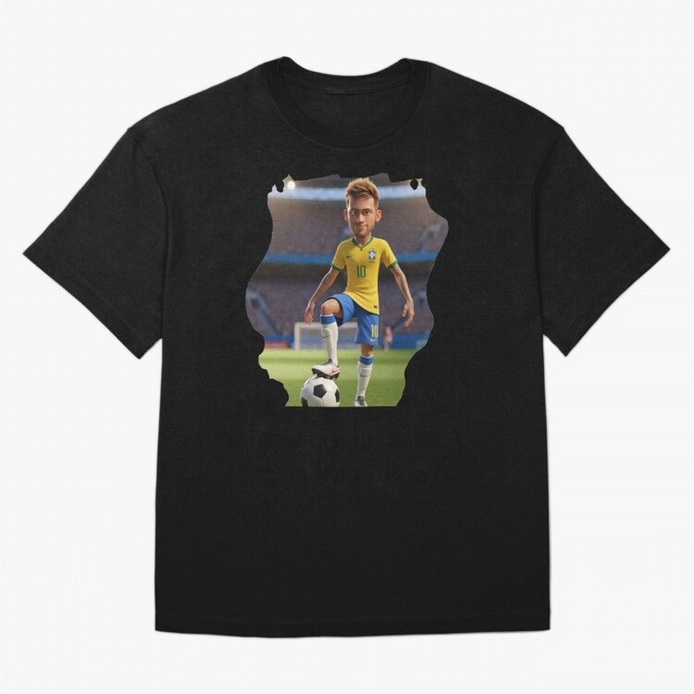 Football 3D Classic T-Shirt Create Match Day Hype around FIFA World Cup 2026, Messi and Cristiano Ronaldo, France and Portugal, Tournament Hype, Historic Matchups, Family Viewing Parties and Global Sports Pride; Ideal for Fans Who Follow Messi,