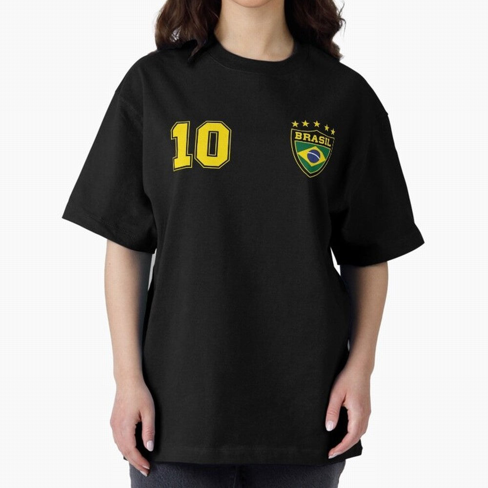 Classic Brasil Soccer No. 10 Brazil World Jersey Cup T Shirt Essential T-Shirt Bring a Champion Mindset to Global Football Passion for FIFA World Cup 2026, Connected to Mbappe and Neymar, Brazil, Stadium Memories, Football Loyalty, International