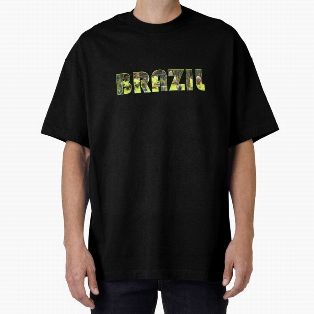 Brazil World Cup T shirt & Stickers Classic T-Shirt Fuel Your Fan Pride for Match Day Hype around FIFA World Cup 2026 USA Canada Mexico, Messi and Cristiano Ronaldo, England, France and Netherlands, Sports Nostalgia, International Competition,