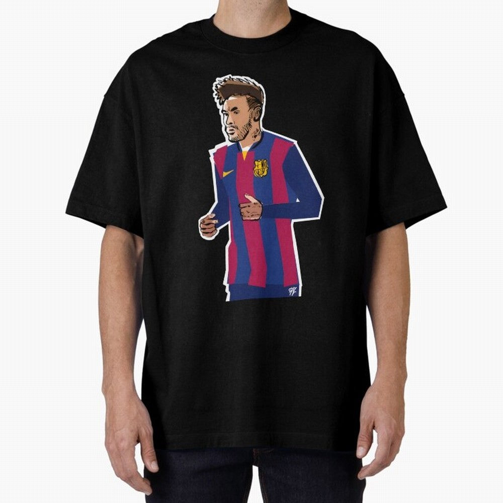 Neymar prime Oversized T-Shirt Spotlight Global Football Passion for FIFA World Cup 2026 USA Canada Mexico, Connected to Mbappe, England and Germany, Tournament Hype, Historic Matchups, Family Viewing Parties and Global Sports Pride; Ideal for