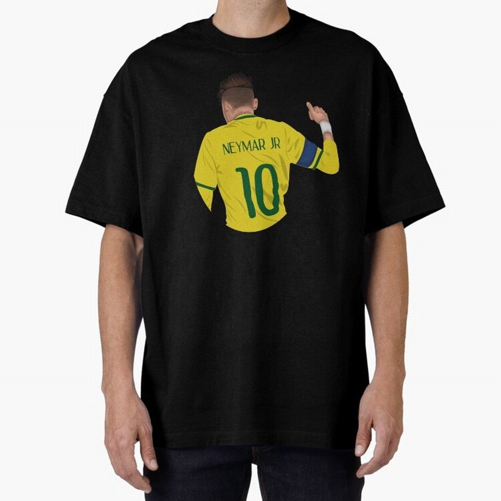 Neymar Junior Oversized T-Shirt Mark the FIFA World Cup 2026 USA Canada Mexico Journey through Mbappe and Neymar Highlights, Netherlands Pride, Vintage Soccer Flavor, Modern Football Stars, National Flags and Final Night Emotion; Perfect for Fans,