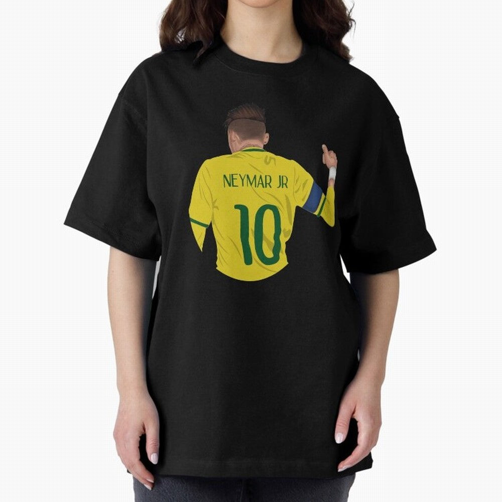 Neymar Junior Oversized T-Shirt Mark the FIFA World Cup 2026 USA Canada Mexico Journey through Mbappe and Neymar Highlights, Netherlands Pride, Vintage Soccer Flavor, Modern Football Stars, National Flags and Final Night Emotion; Perfect for Fans,