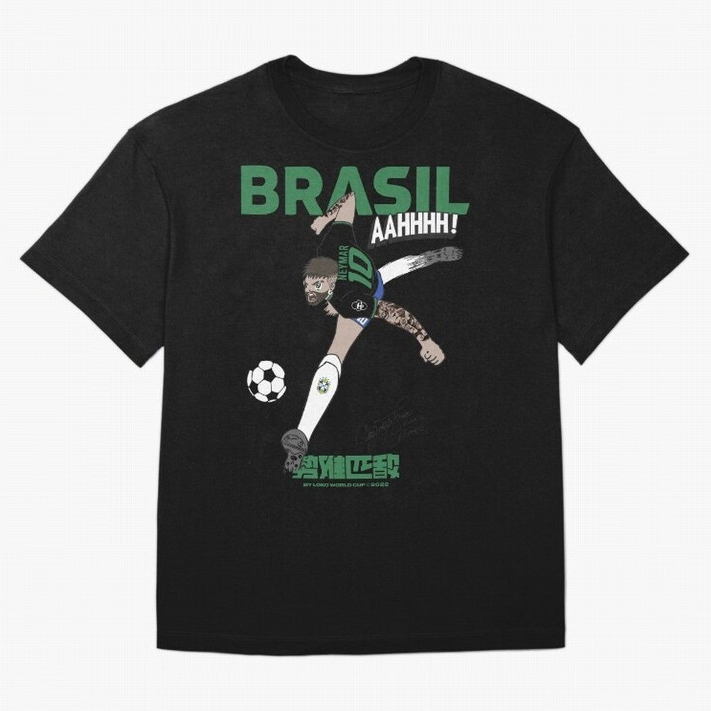 NEYMAR BRAZIL Oversized T-Shirt Celebrate Fan Culture around Global Football Passion for FIFA World Cup 2026, Made for Haaland and Mbappe, Netherlands, Supporter Pride, Iconic Celebrations, Legendary Names and Global Match Day Energy; Ideal for
