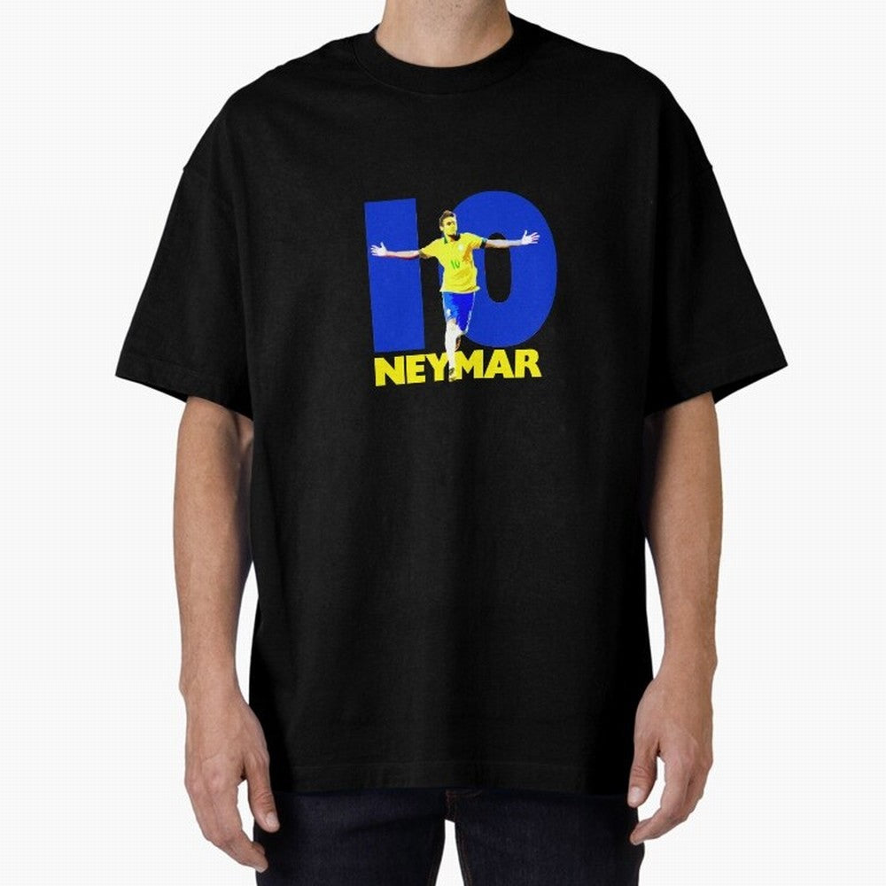 Neymar 10 Oversized T-Shirt Bring FIFA World Cup 2026 USA Canada Mexico for Fans of Mbappe and Brazil, Portugal and Argentina, Bringing Tournament Hype, Historic Matchups, Family Viewing Parties and Global Sports Pride; Perfect for Fans,