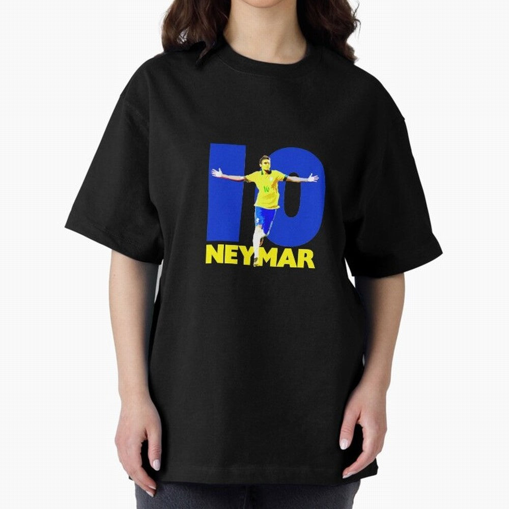 Neymar 10 Oversized T-Shirt Bring FIFA World Cup 2026 USA Canada Mexico for Fans of Mbappe and Brazil, Portugal and Argentina, Bringing Tournament Hype, Historic Matchups, Family Viewing Parties and Global Sports Pride; Perfect for Fans,
