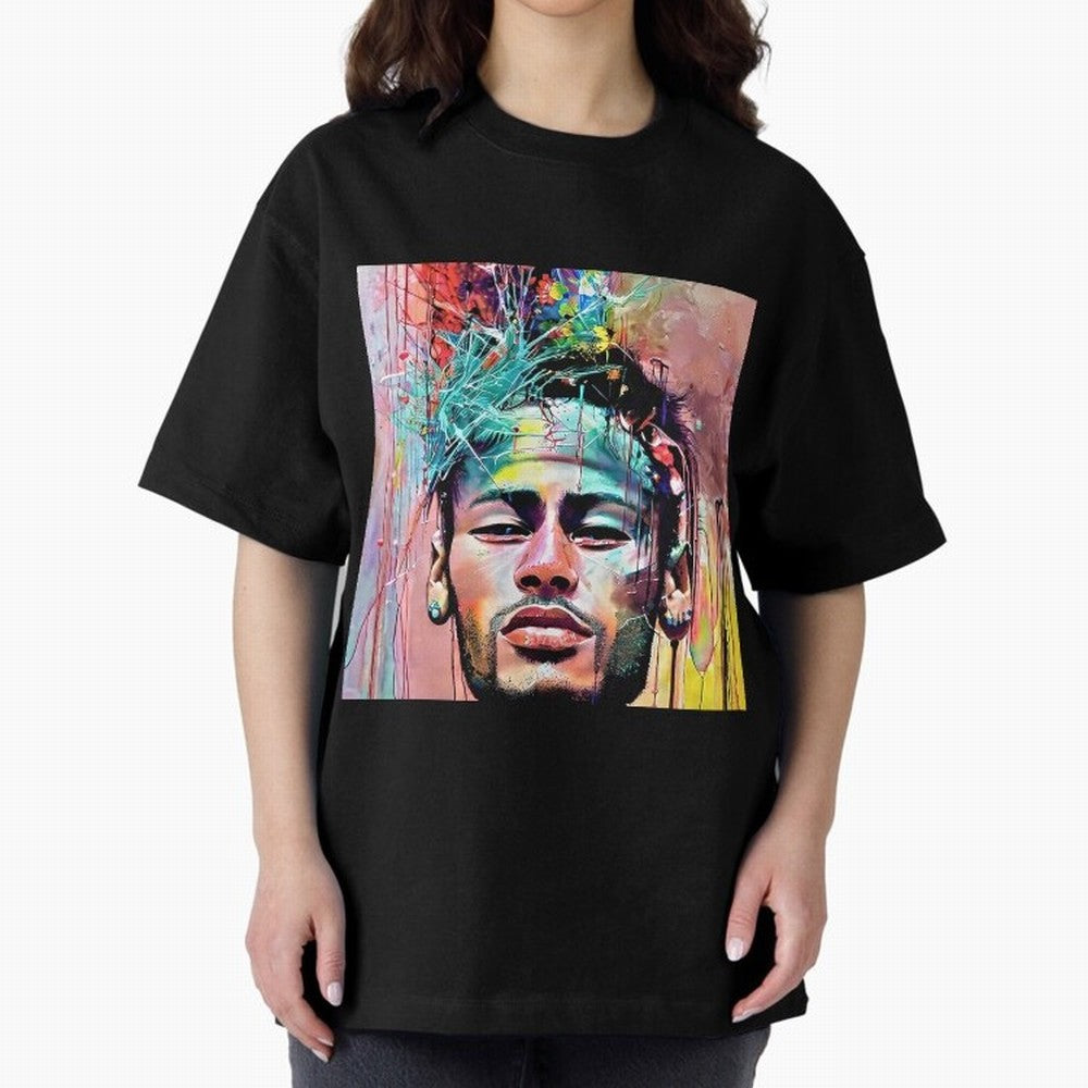 Colorful Neymar Oversized T-Shirt Celebrate Fan Favorites in FIFA World Cup 2026 Group Stage Spirit, Connected to France, Neymar, Stadium Chants, National Pride, Trophy Dreams and Unforgettable Football Memories; Made for Die Hard Supporters,