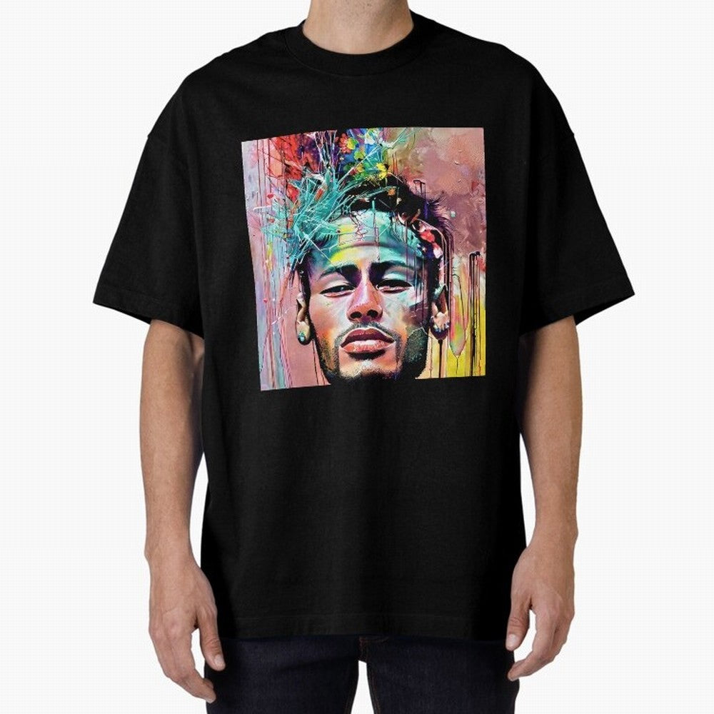 Colorful Neymar Oversized T-Shirt Celebrate Fan Favorites in FIFA World Cup 2026 Group Stage Spirit, Connected to France, Neymar, Stadium Chants, National Pride, Trophy Dreams and Unforgettable Football Memories; Made for Die Hard Supporters,