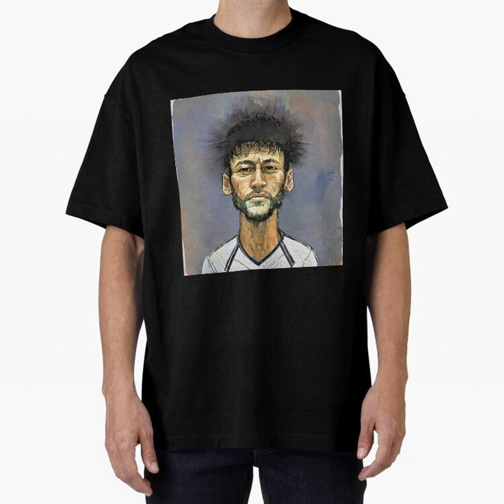 Portrait of neymar Oversized T-Shirt Make the Season About Global Football Passion for FIFA World Cup 2026, Featuring Messi, Brazil, Portugal and Argentina, Football Festival Excitement, Trophy Ambitions, Country Rivalries and Star Player Buzz;